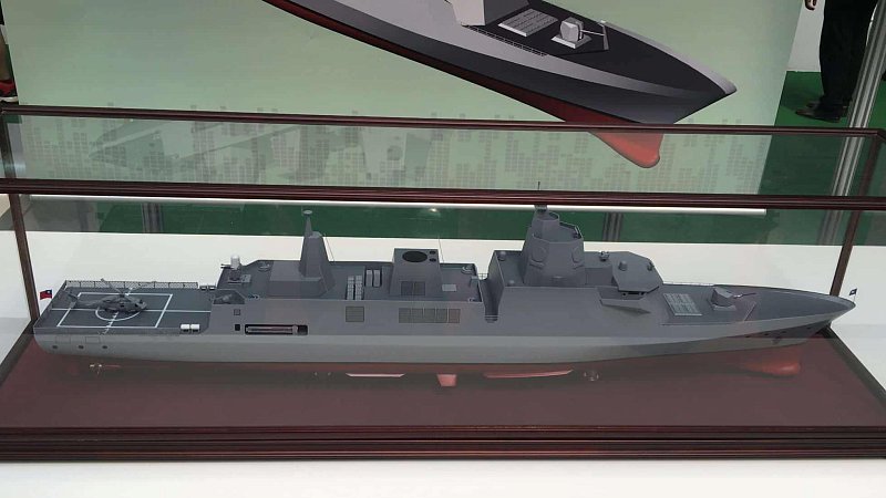 Масштабная модель фрегата нового поколения для ВМС Тайваня Масштабная модель фрегата нового поколения для ВМС Тайваня